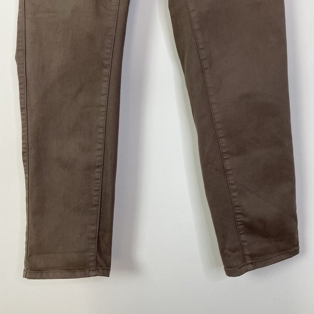 Torrid‎ Weekend Boyfriend Straight Mid Rise Pants Pull On Morel Brown 12 Tall 0T - Picture 9 of 13